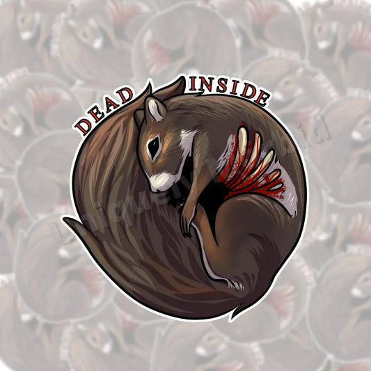 Dead Inside Die Cut Sticker - Uniquely Morbid