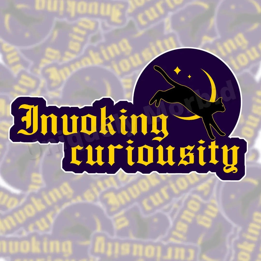 Invoking Curiosity Die Cut Sticker - Uniquely Morbid